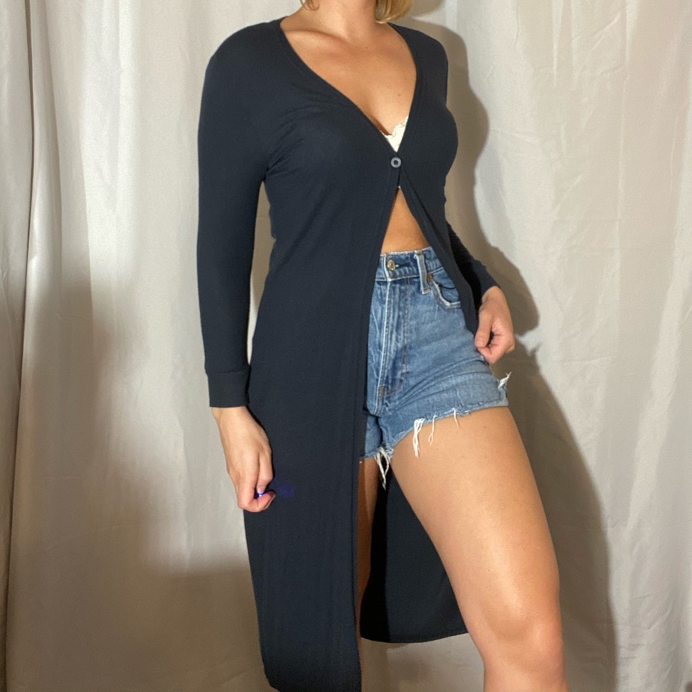 Magaschoni | Women’s long sleeve long length sweater | size xs